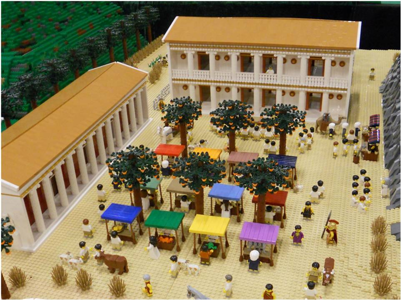 Illustration for article titled Gigantic 7.5 x 9-foot Greek Legopolis took 10 months to build
